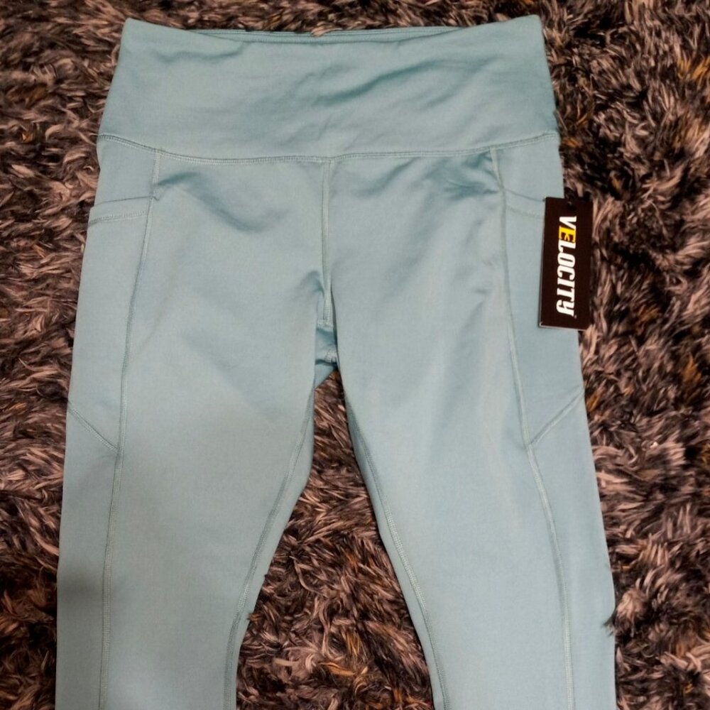 Teal Velocity Alethic Leggings with Pockets